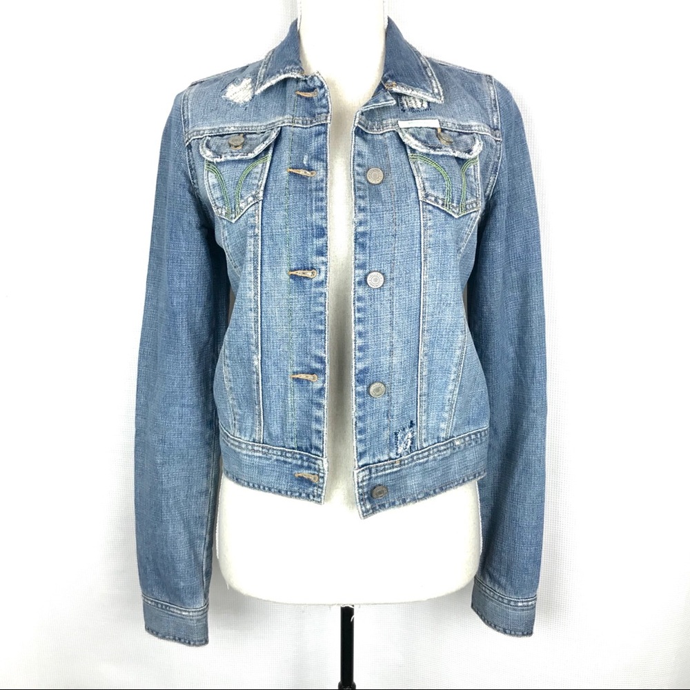 HOLLISTER | Distressed Denim Jacket